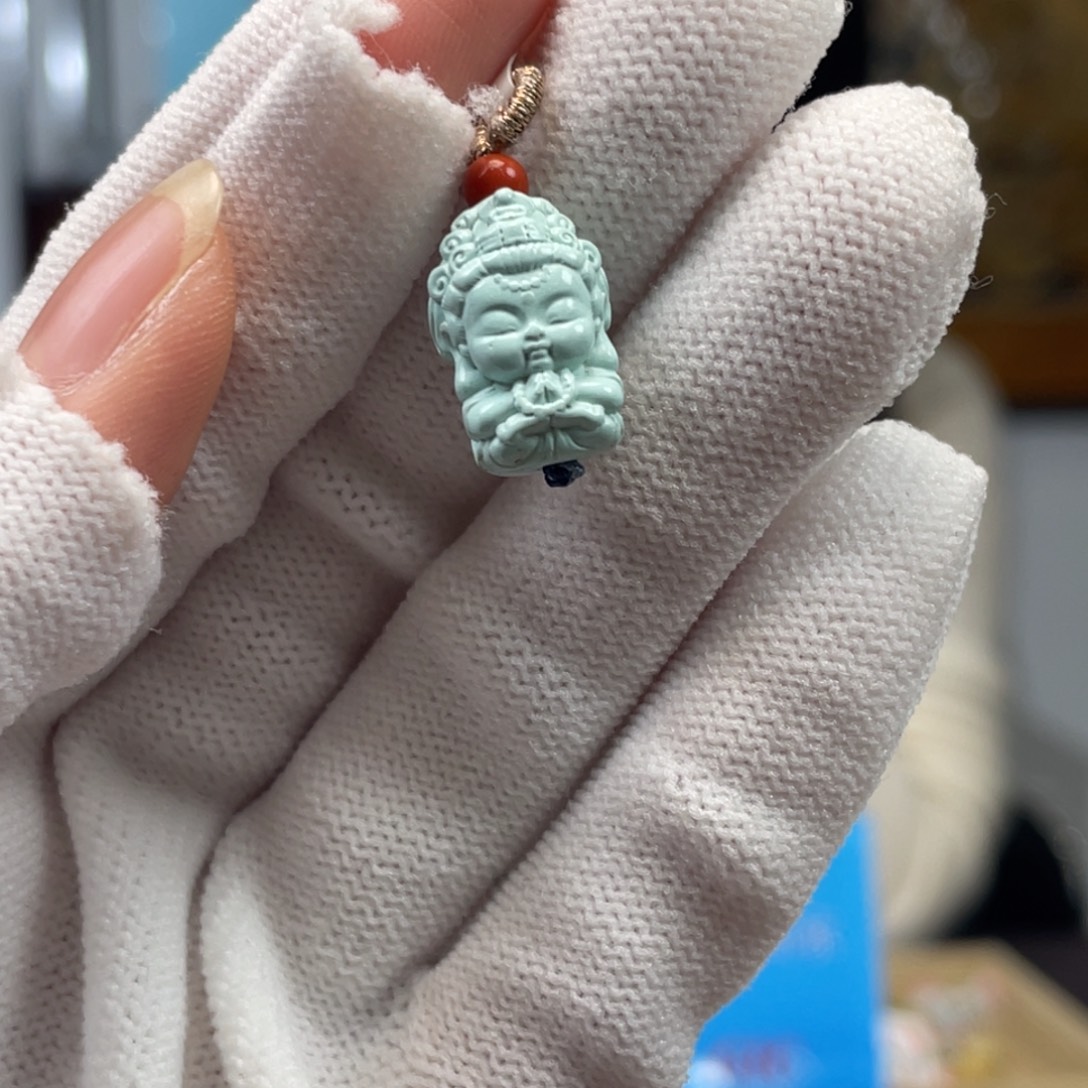 绿松石未镶嵌挂件