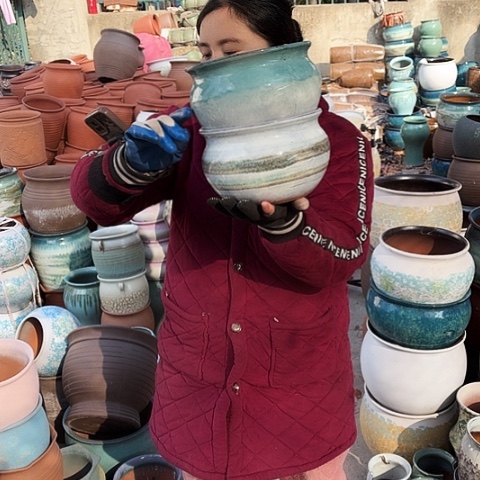 19口13高瑕疵盆子 