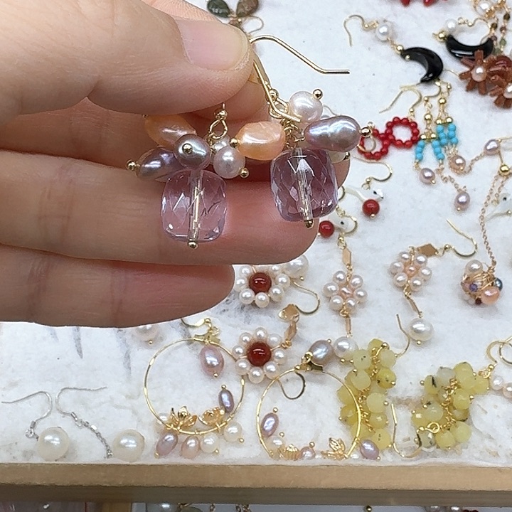 淡水珍珠发饰银S925镶嵌