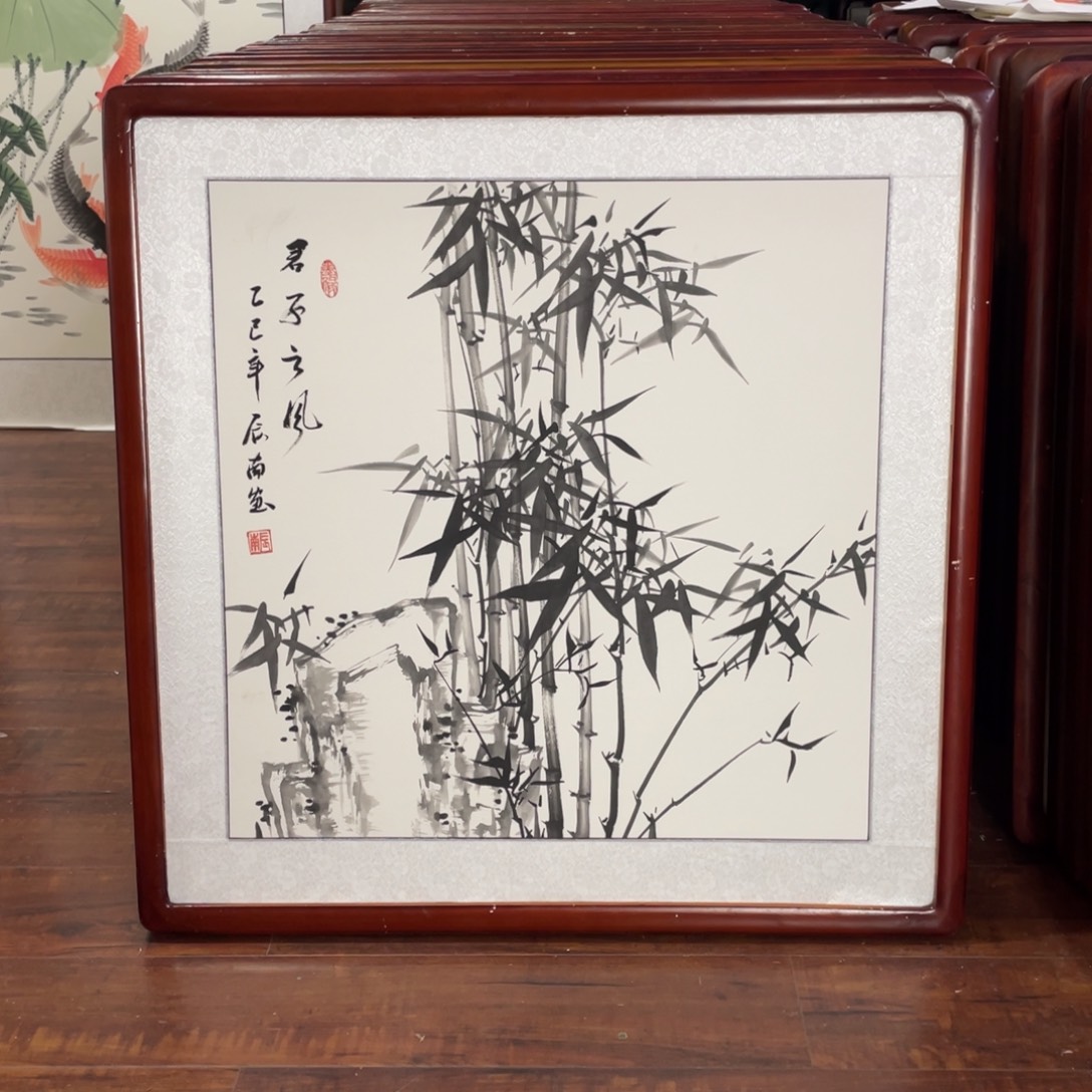 国画带框尺寸63*63厘米