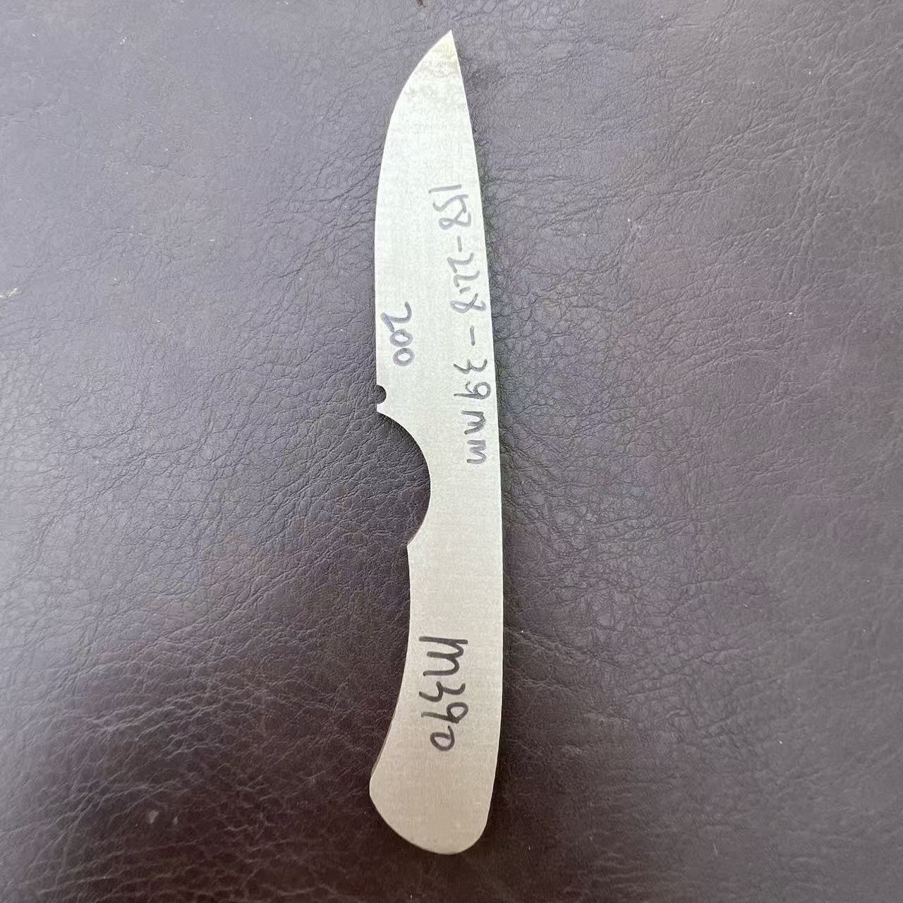 奥地利M390进口粉末钢  一体钢材 手把肉水果刀 家用 可定制