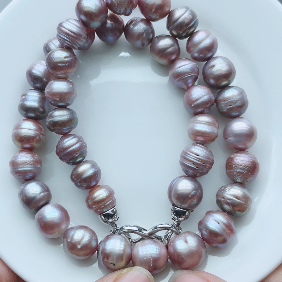 淡水珍珠颈饰钛钢