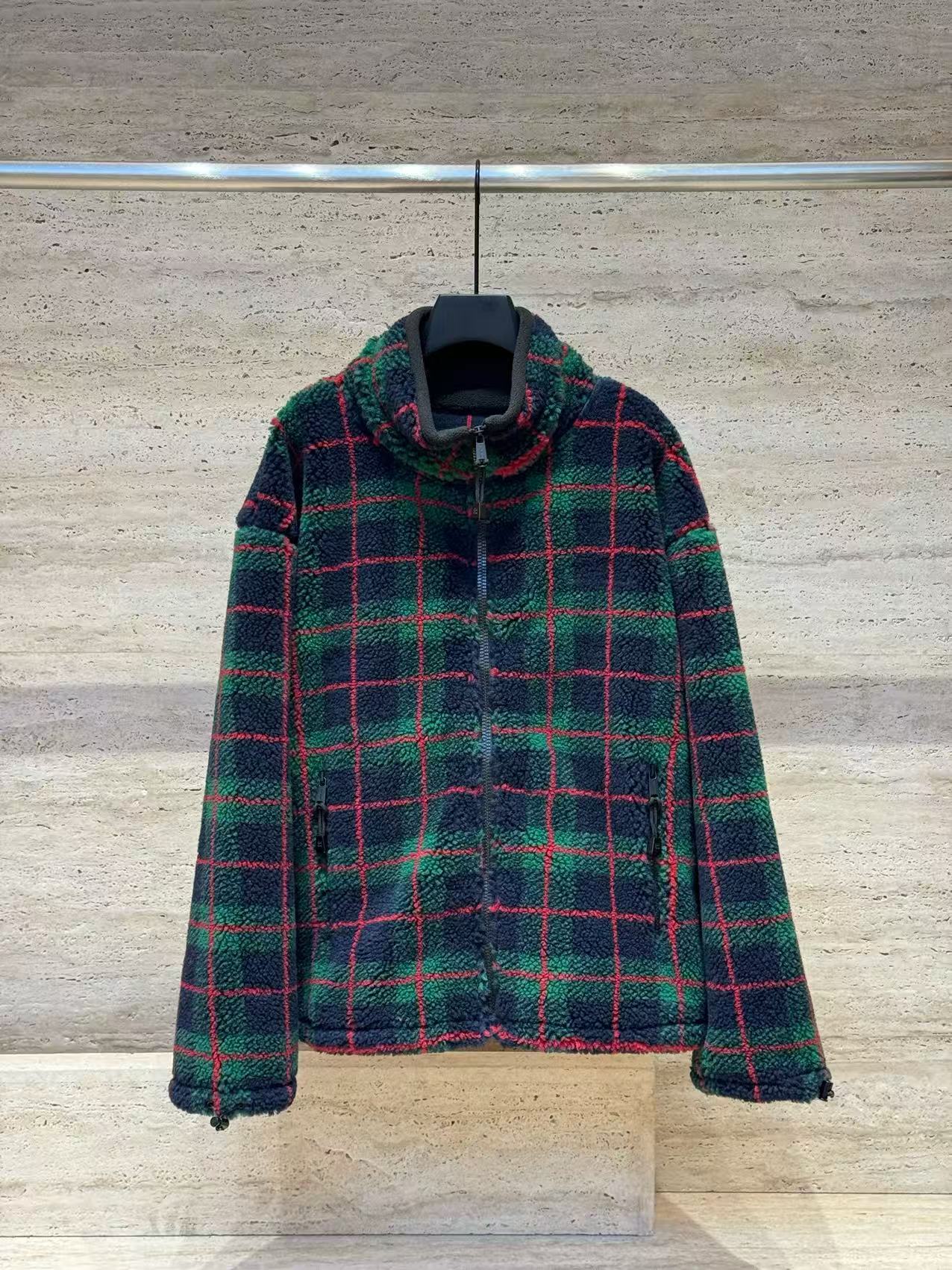 【Xenia】INS风摇粒绒百搭经典格子纹外套