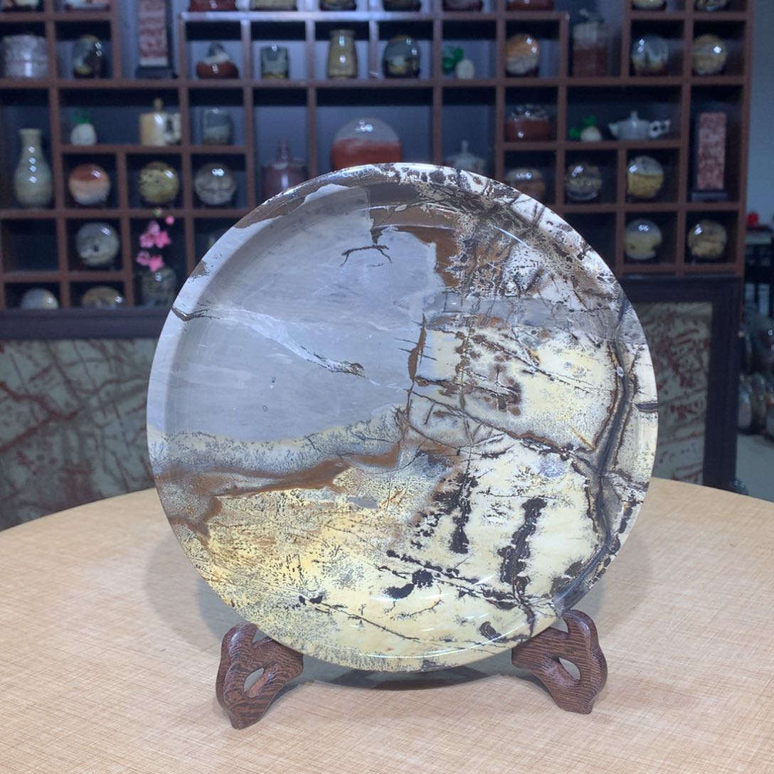 ，广西国画石摆件，收藏观赏