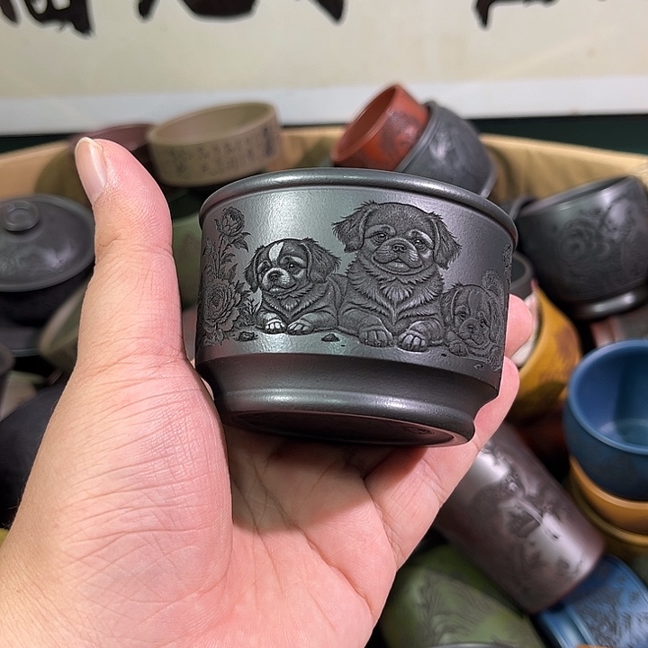 茶杯紫砂全手工紫砂主人杯
