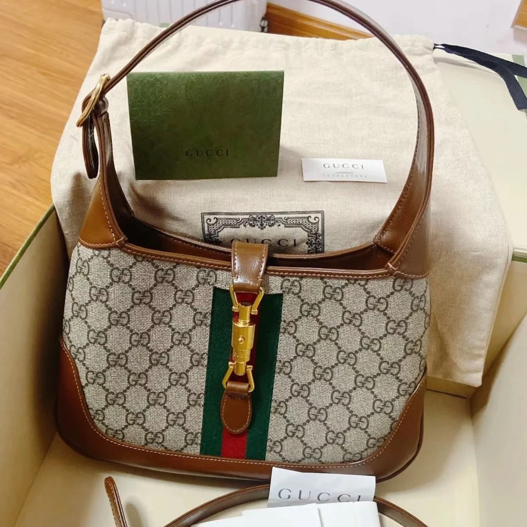 99新 GUCCI/古驰 Gucci古驰jackie1961腋下包 25050176-02