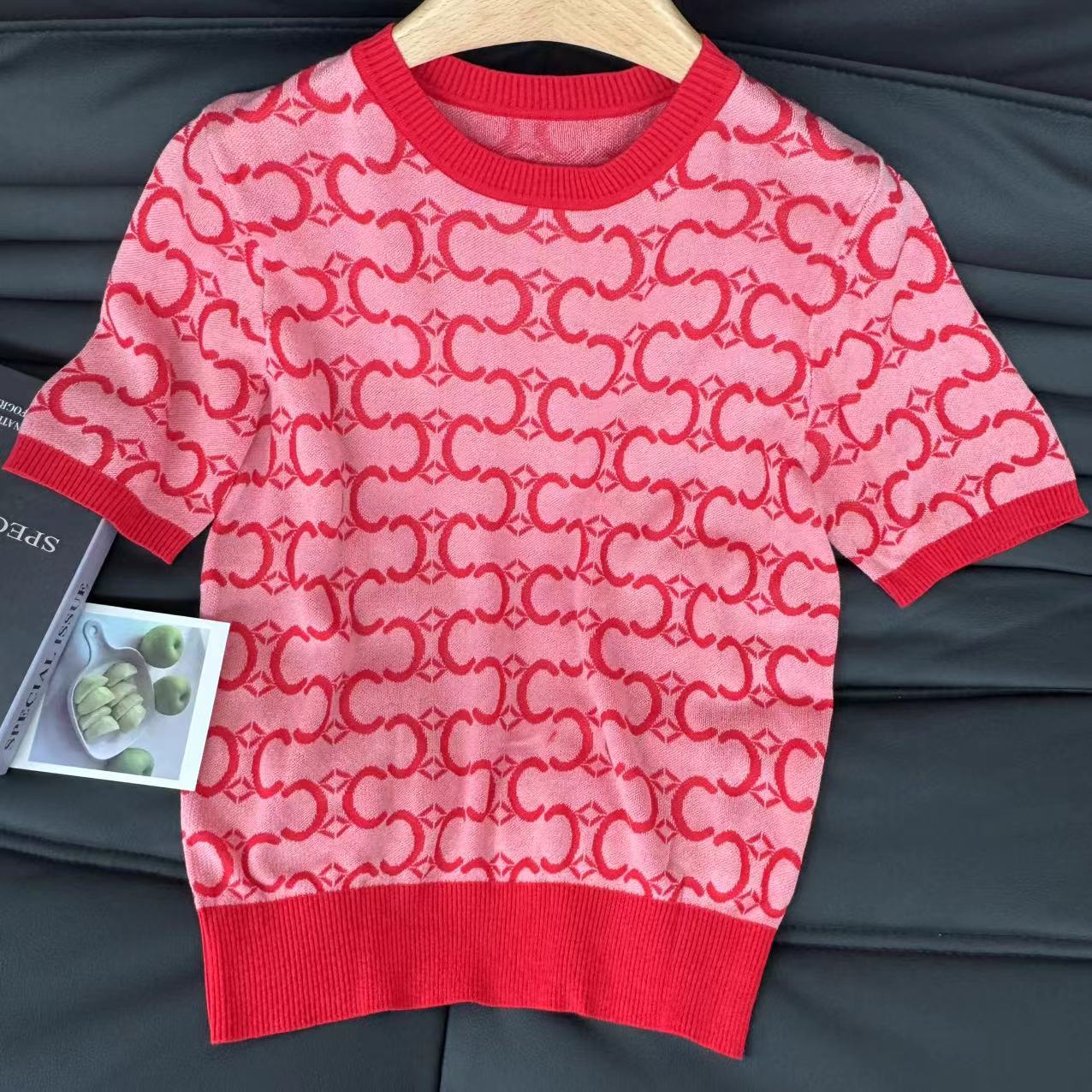 深圳南油白桃美美粉色时尚减龄短袖T恤夏季新款小众百搭上衣F1012