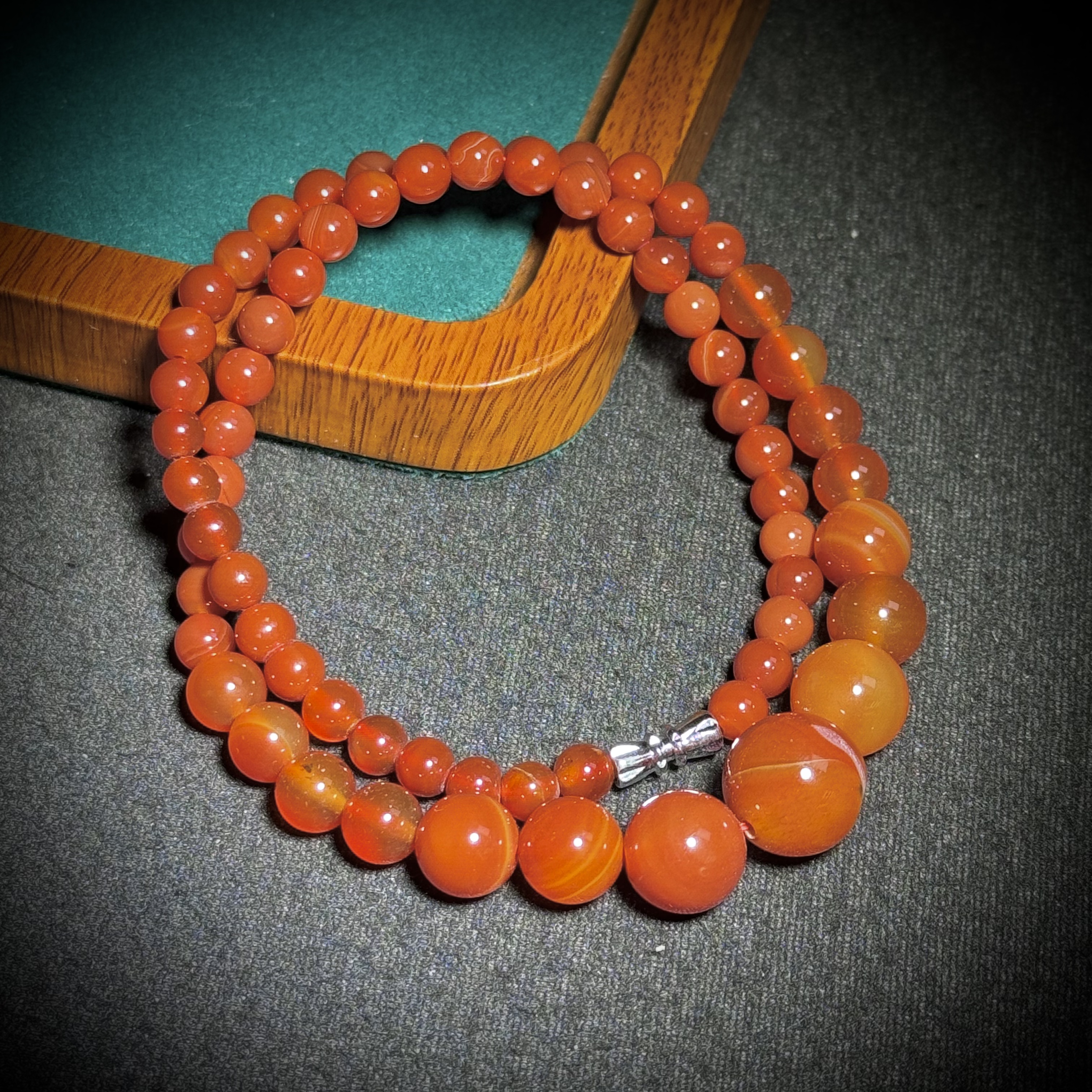 天然老矿红玛瑙项链 多样性发其一B4003