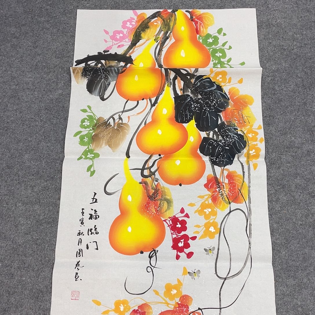 国画今天上午国画作品展示