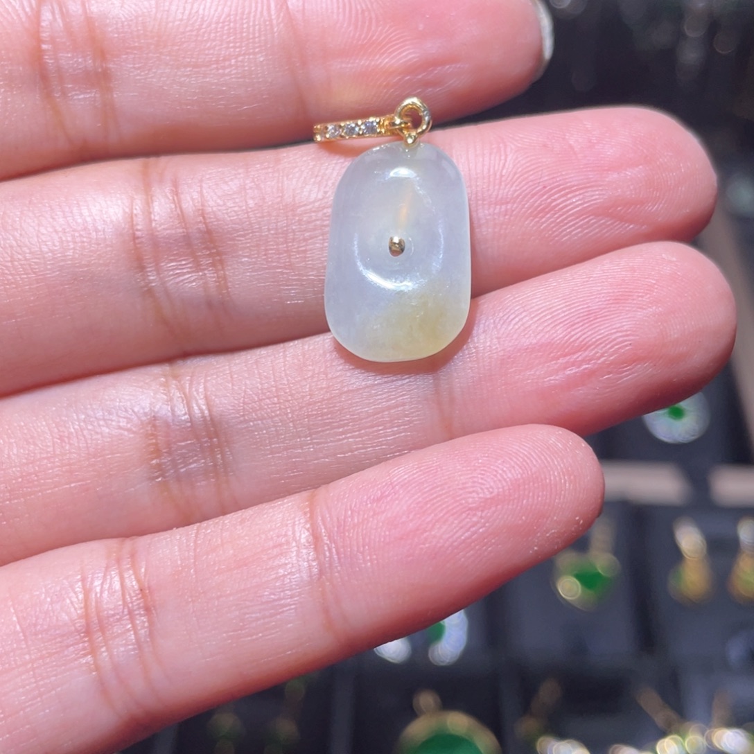 翡翠银S925镶嵌颈饰