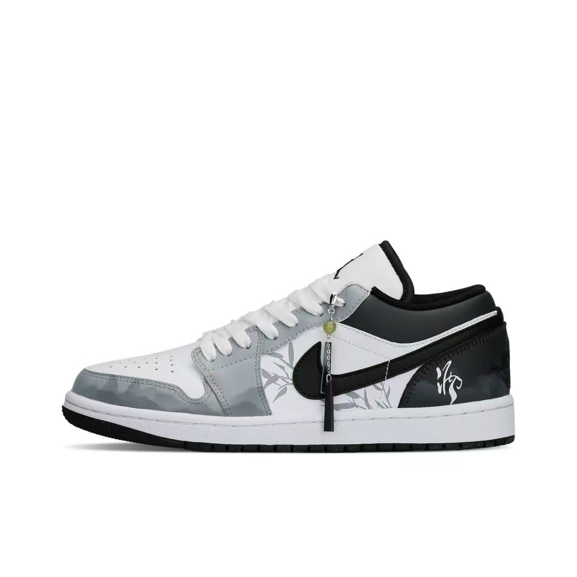 定制球鞋Jordan/乔丹Air Jordan 1 竹酒 百搭低帮板鞋 男女同款