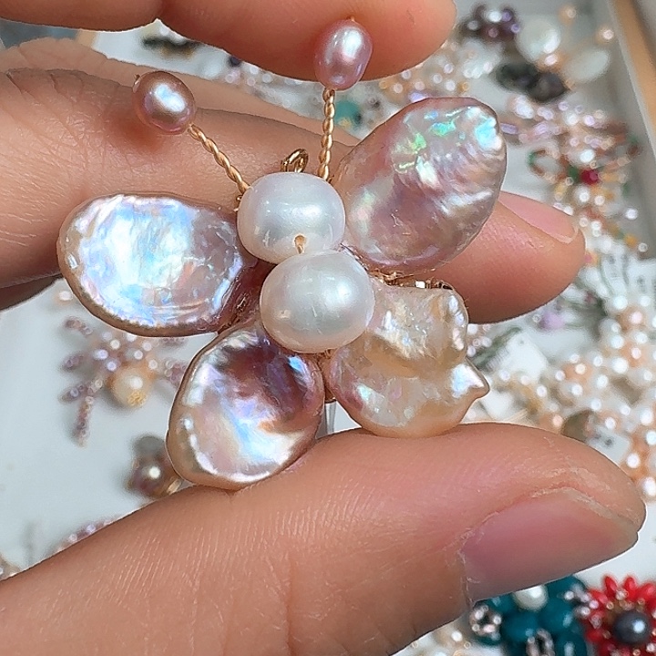 胸针未镶嵌淡水珍珠