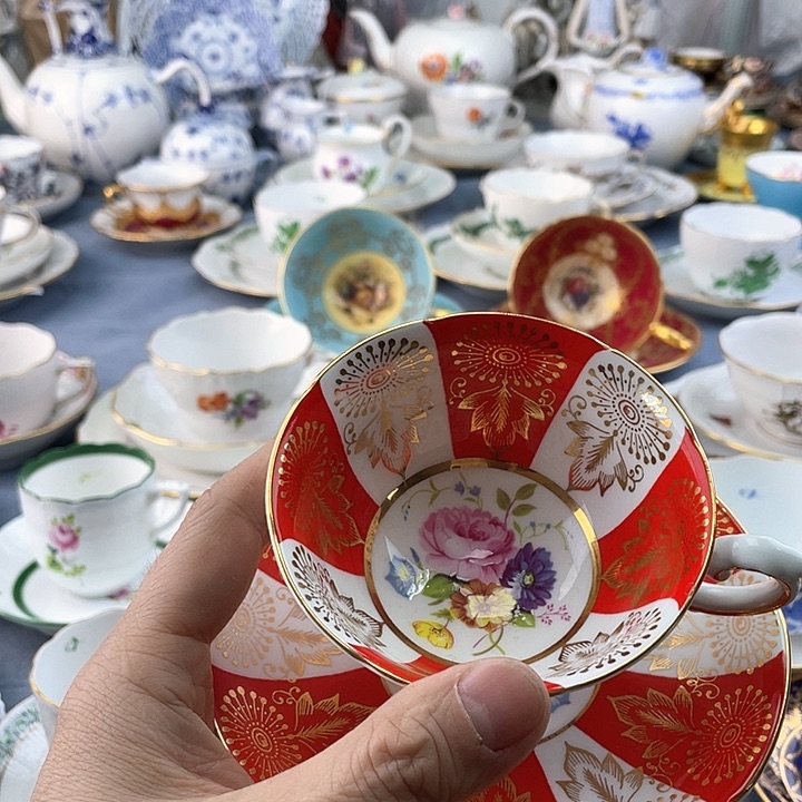 中古欧瓷盘子杯子