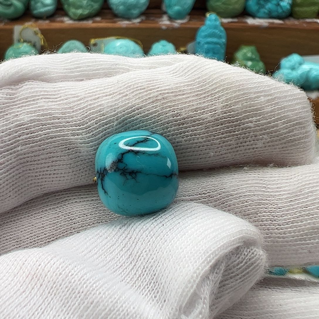 绿松石未镶嵌老型珠