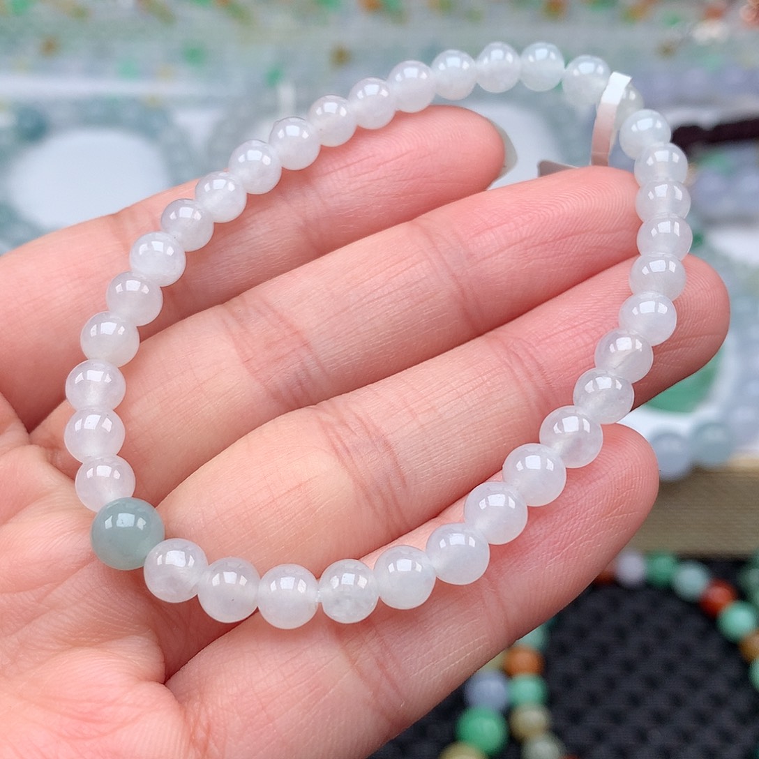 翡翠手链未镶嵌翡翠卡5-6