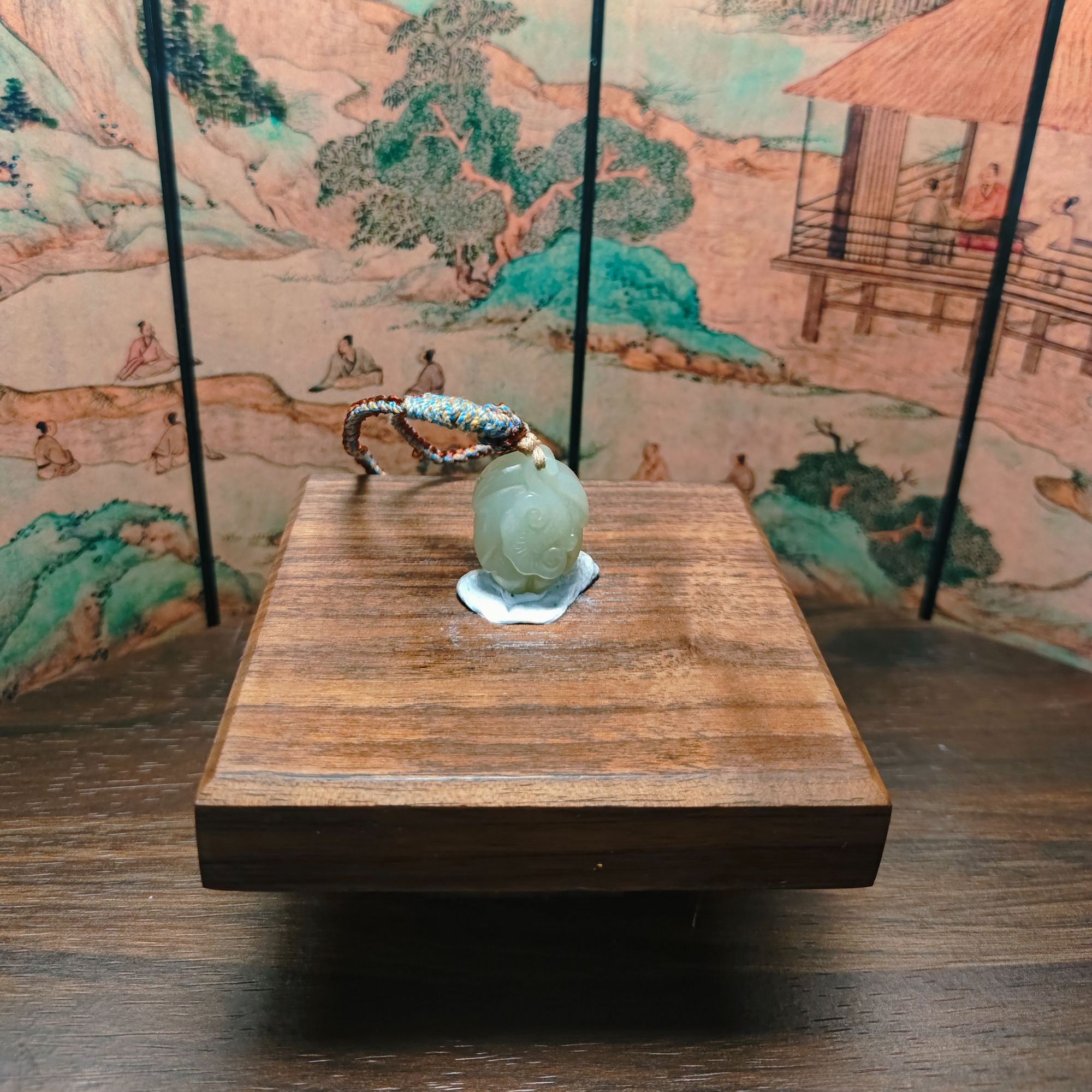 E和田玉大业有成吊坠1261