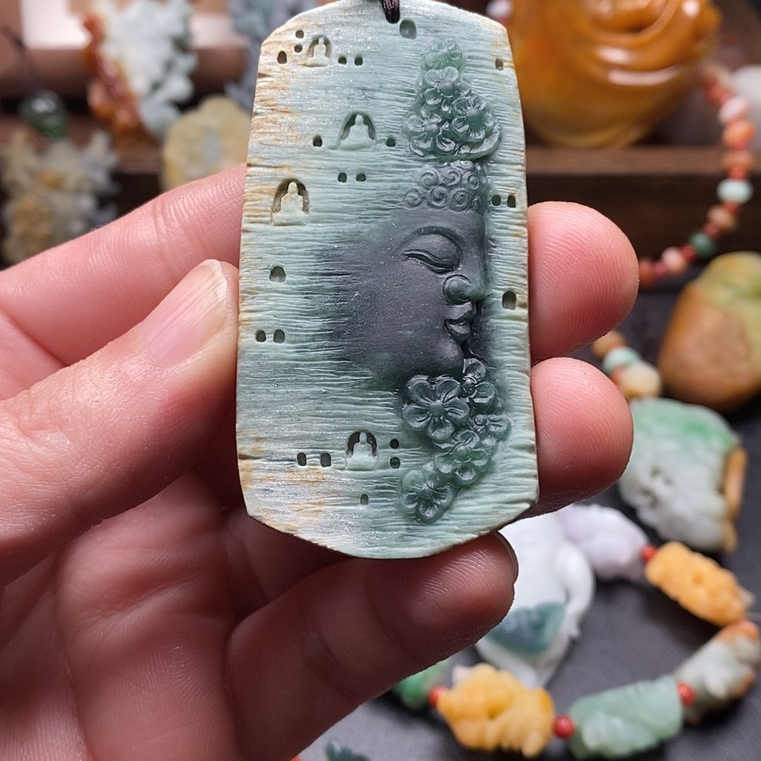 R***l定制翡翠未镶嵌毛货抛光