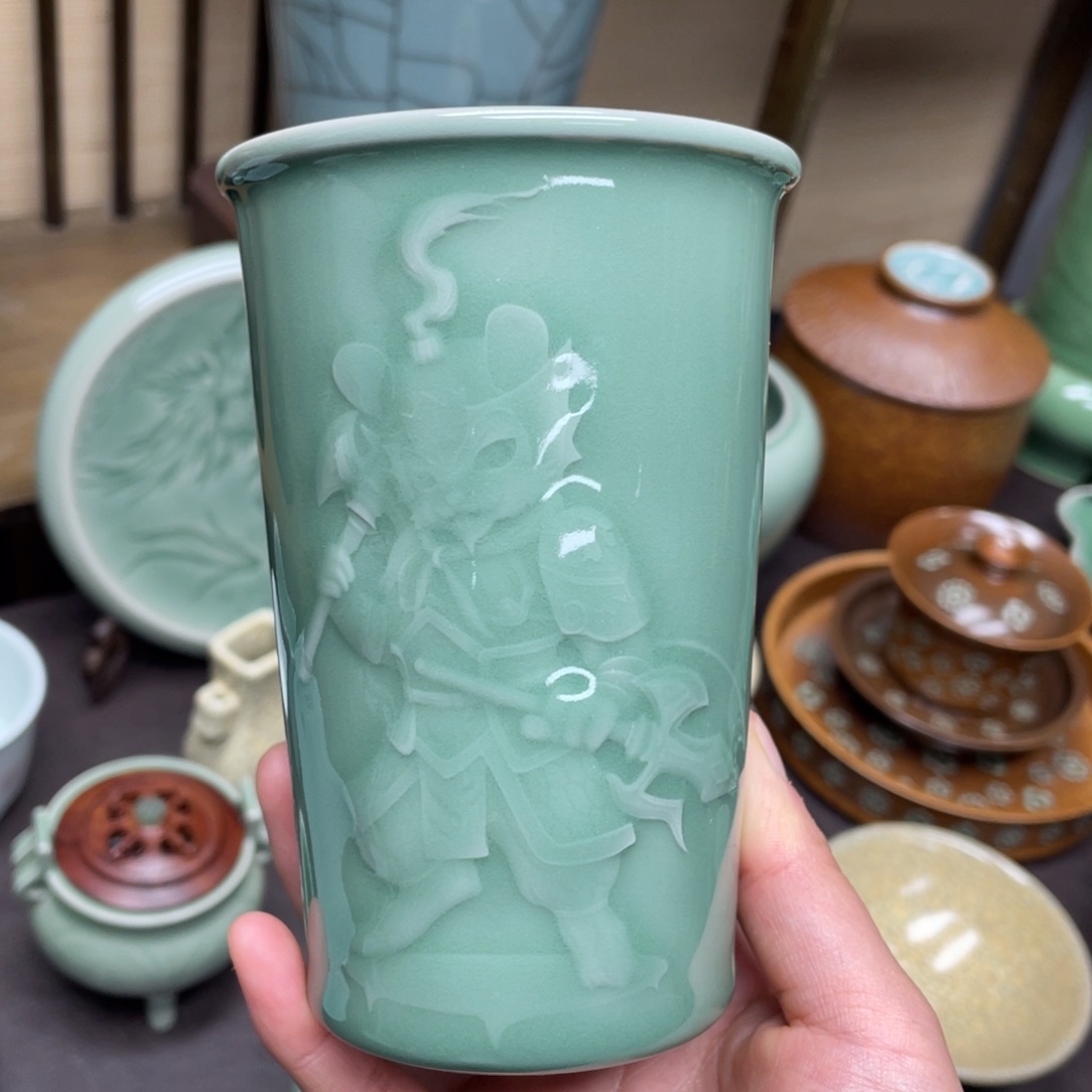 福利青瓷茶具杯子微瑕