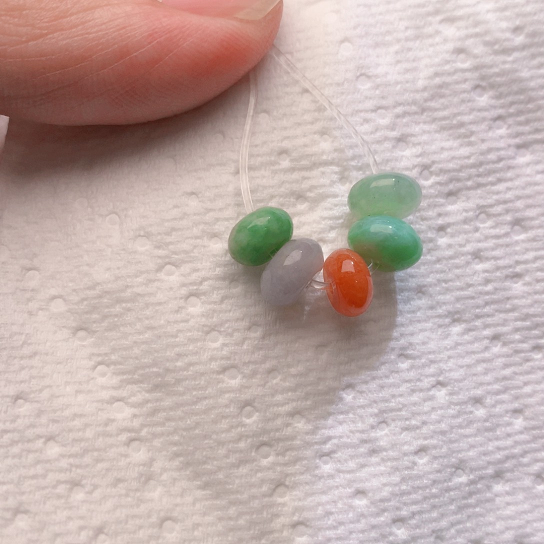 翡翠散珠七彩珠珠25