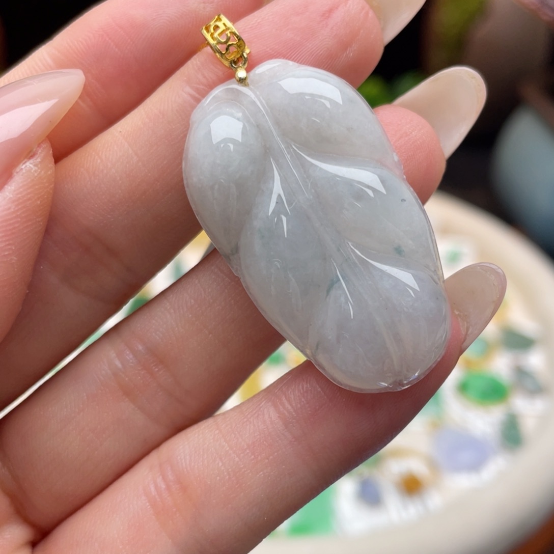 翡翠银S925镶嵌颈饰