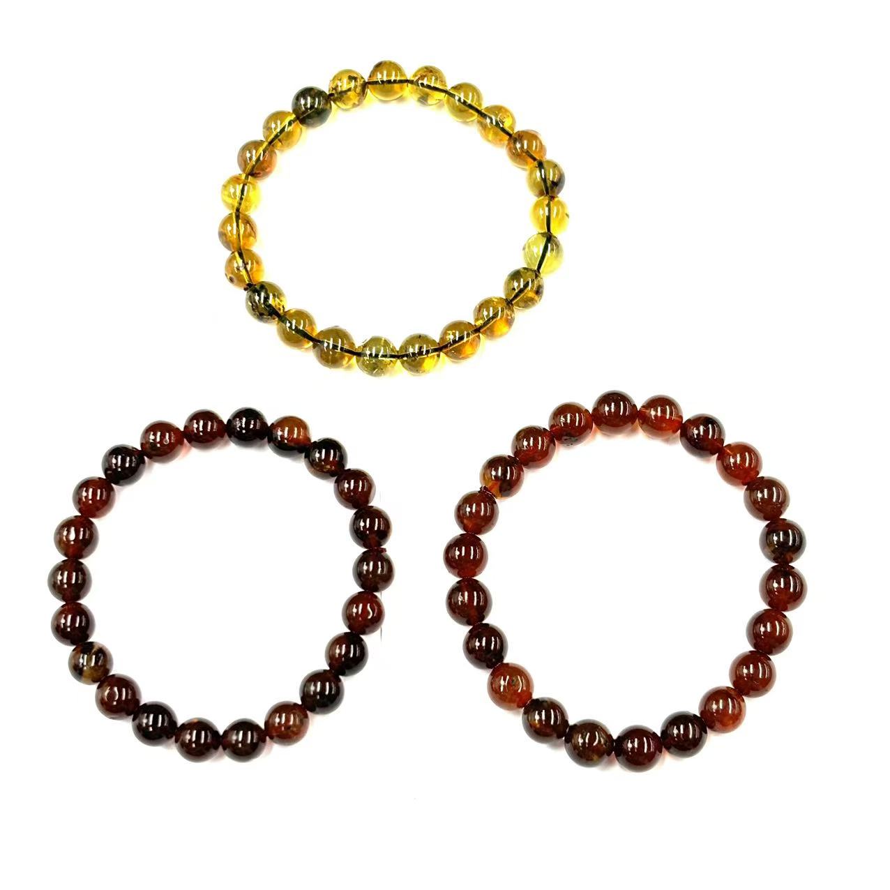 s1385/s1377气质款琥珀圆珠手串-多样性只发一件-赠礼盒