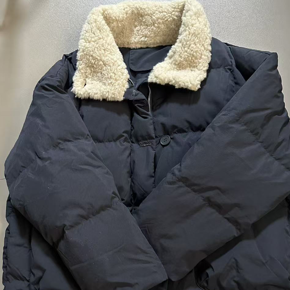 山茶｜美式复古翻领服女新款冬季宽松加厚保暖短款衣棉服外套