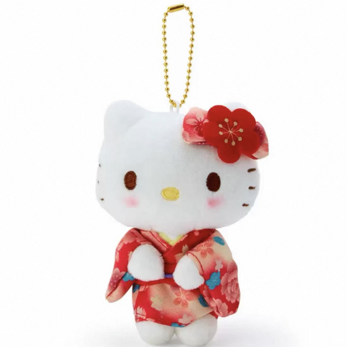 hellokitty京都限定可爱和服毛绒公仔抹茶
