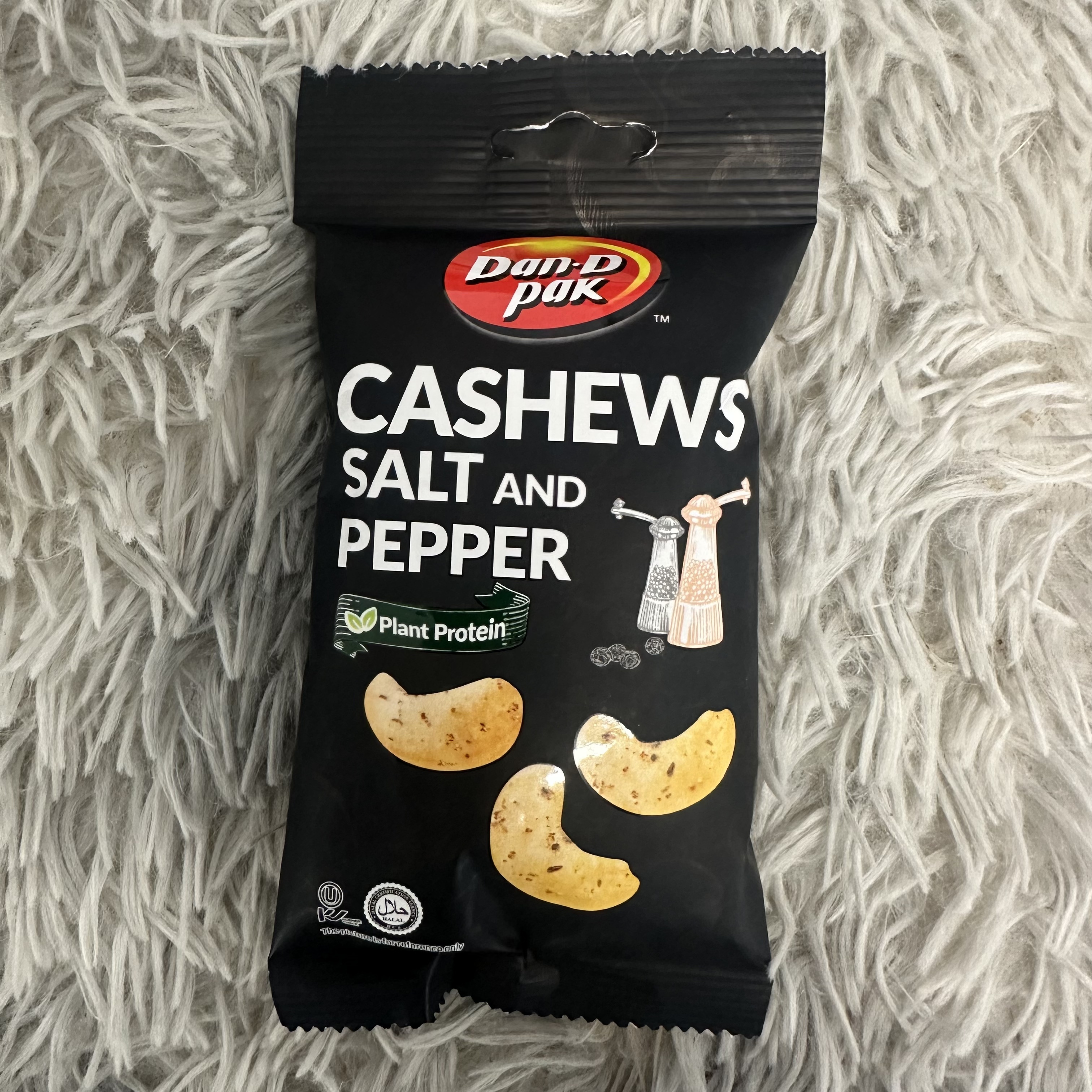 越南进口丹帝黑胡椒味咸脆腰果