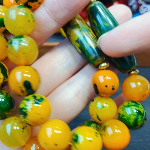 玛瑙/玉髓手链未镶嵌灵壁健忘石