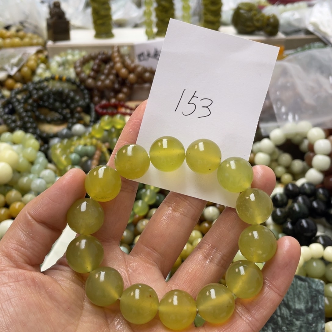 蛇纹石玉手链合金