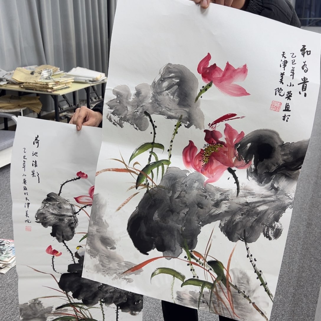 国画纯手绘字画宣纸