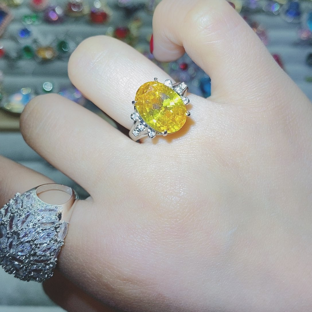 【闪购商品】芙蓉石戒指银S925镶嵌