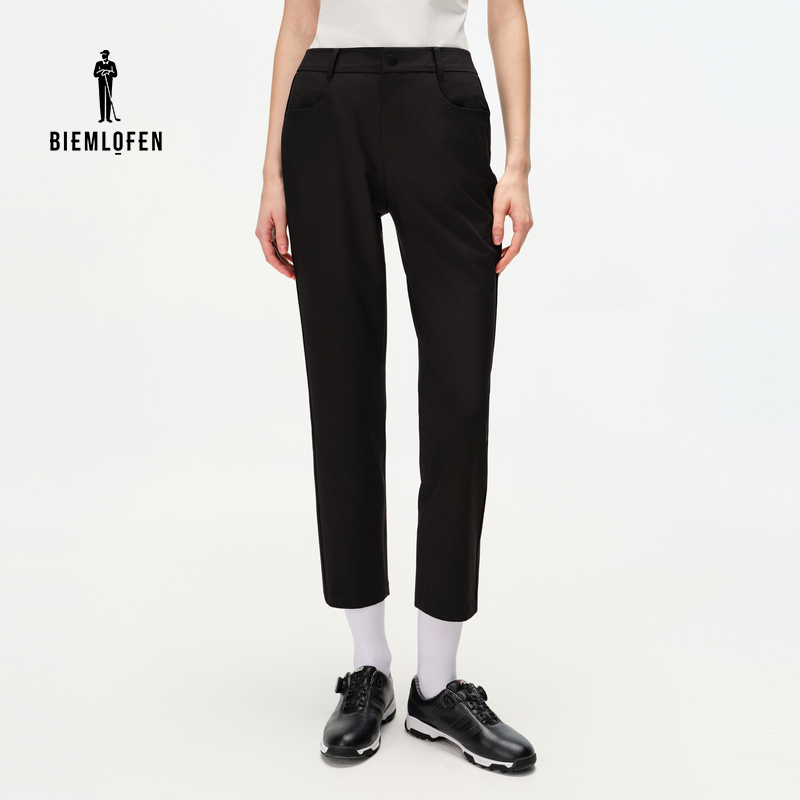 比音勒芬高尔夫服装2025春夏新款女裤运动凉感防晒显瘦直筒休闲裤