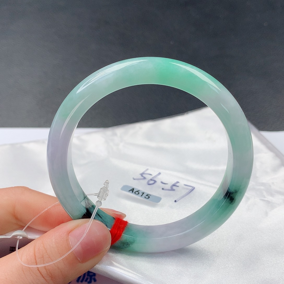 翡翠手镯未镶嵌84正57.4