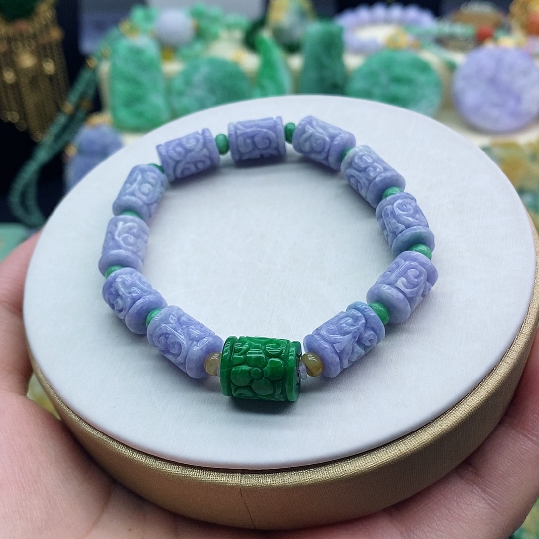 未镶嵌手串翡翠手串