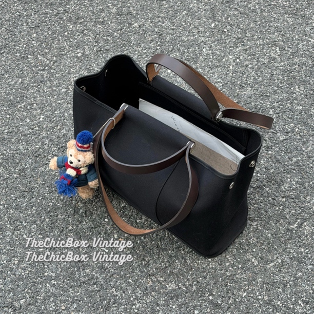 95新 Hermes/爱马仕 只盒/中古款手提单肩Cabag Herbag托特包