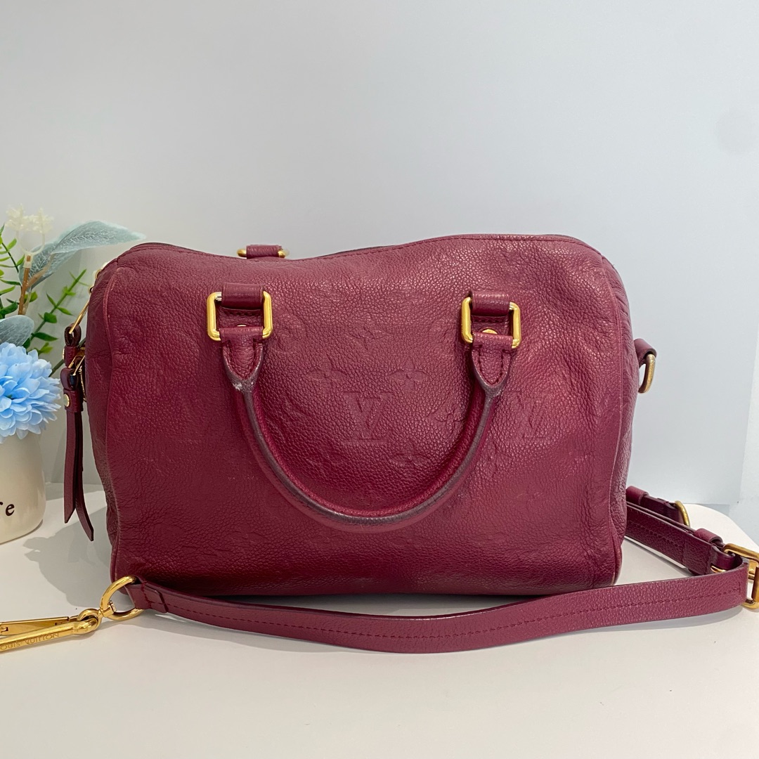 95新 LouisVuitton/路易威登 lv红色sp25肩带款（少锁钥匙15651839