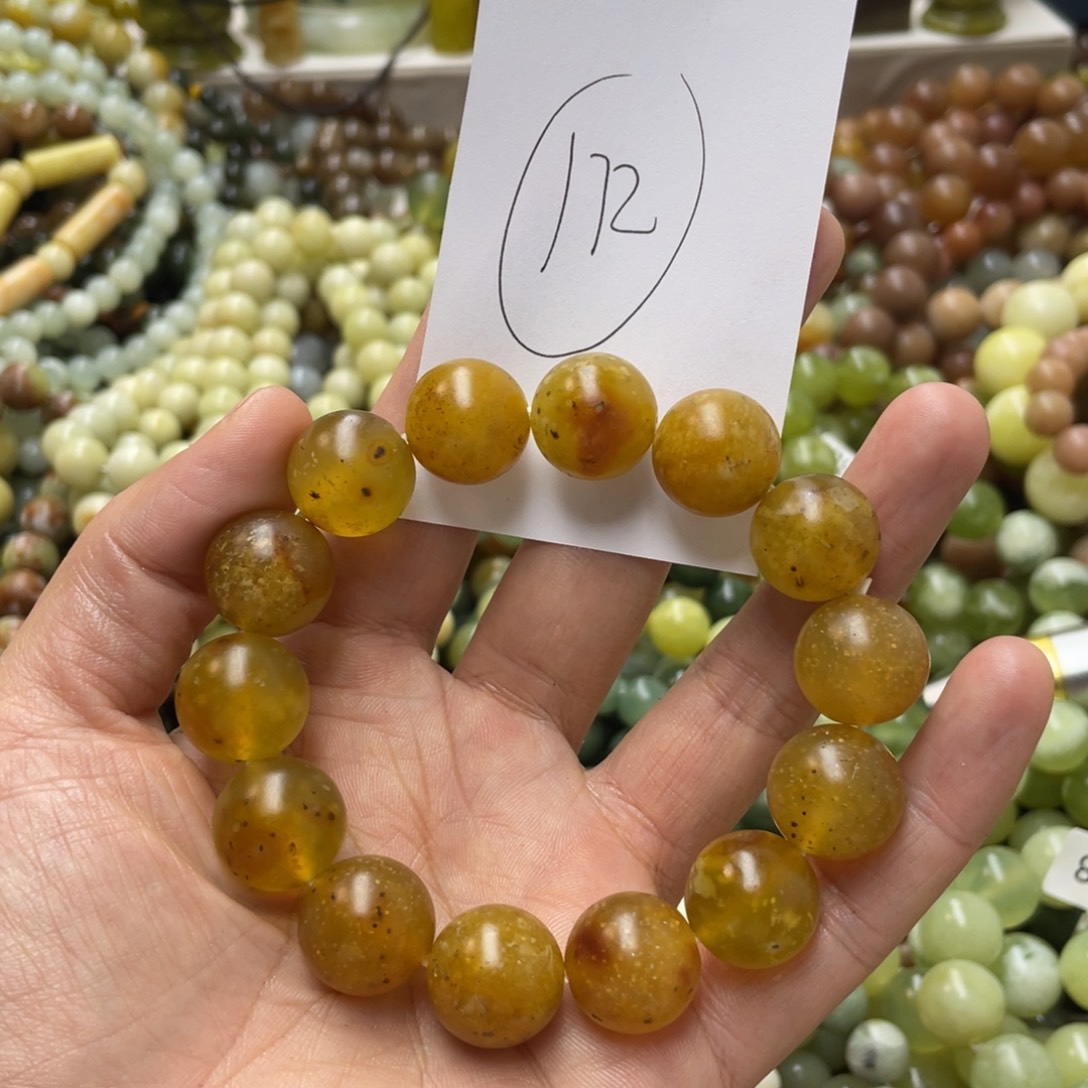 蛇纹石玉手链未镶嵌