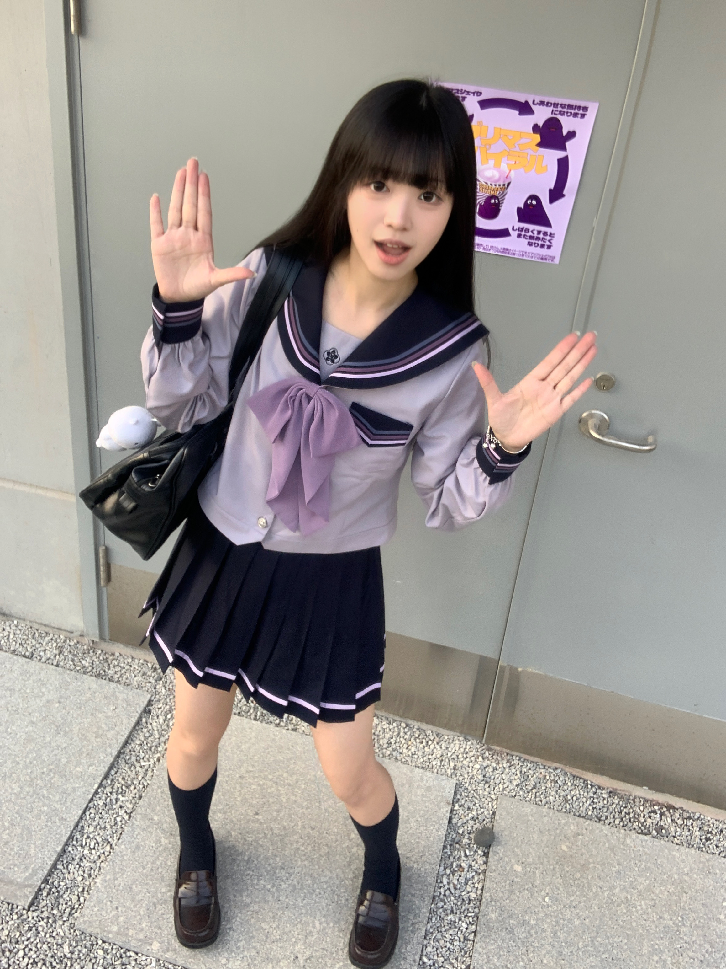 【小花和】jk制服套装莓喵原创日系校供中间服学生校服套装绀紫正统