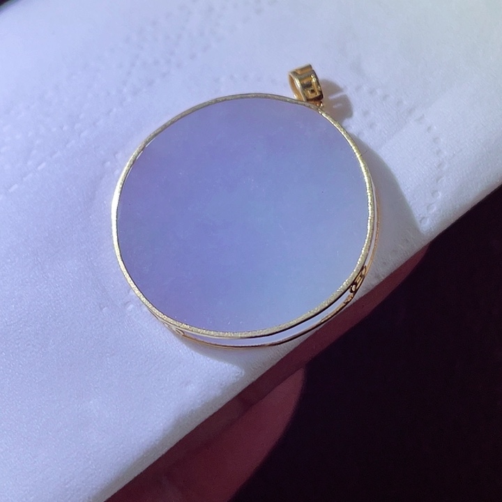 翡翠18K金镶嵌颈饰翡翠