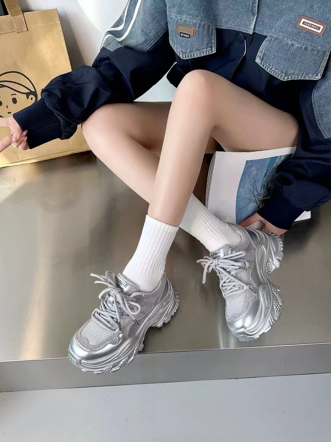 厚底春夏季百搭休闲老爹鞋