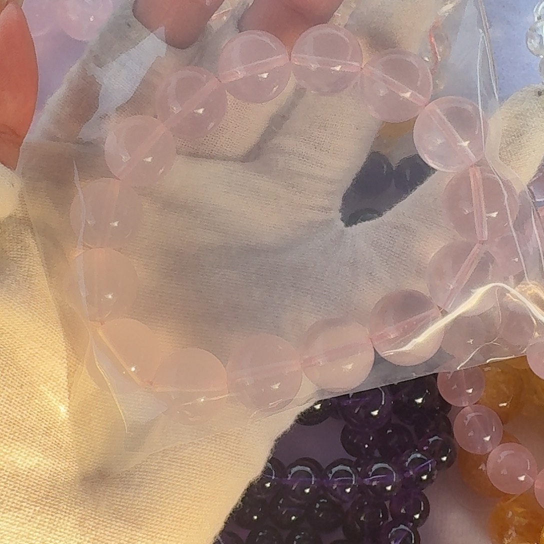 吱***勾未镶嵌手链水晶串