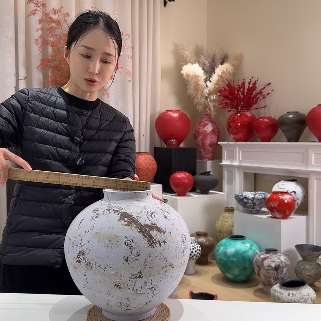 摆件花瓶口10高28闪拍111