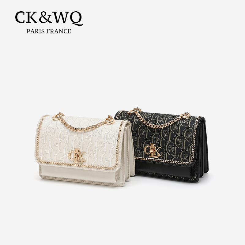 【当日发】CK&WQ/2025新品上新 小香风小众设计轻奢百搭链条单肩包