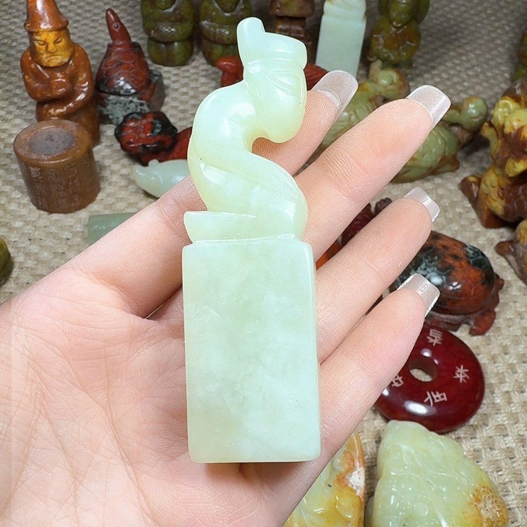 白玉菩提吊坠挂件