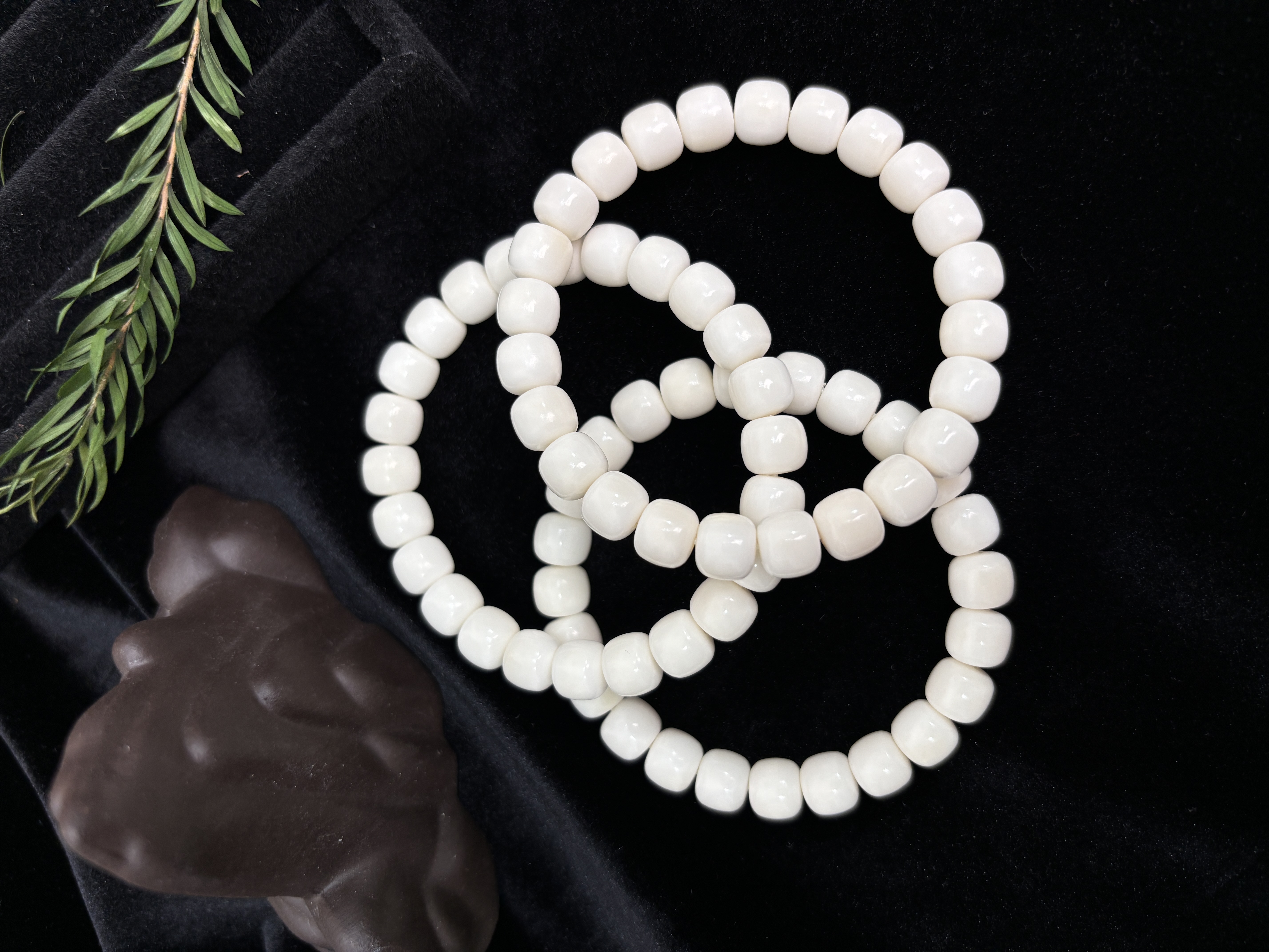 白玉菩提（非菩提根）海南天然原生态老型桶珠单圈