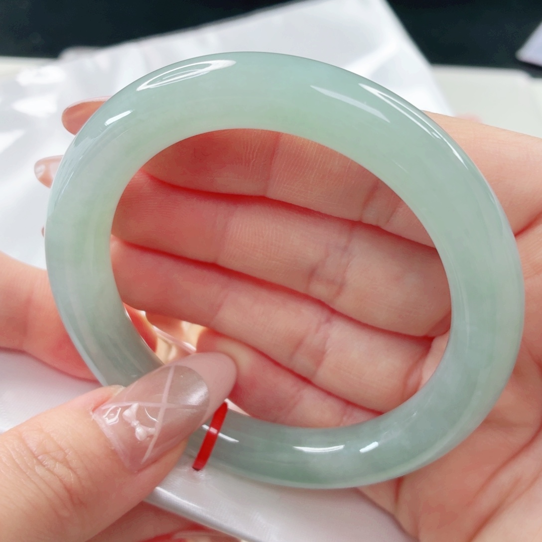 翡翠未镶嵌手镯53.7x564