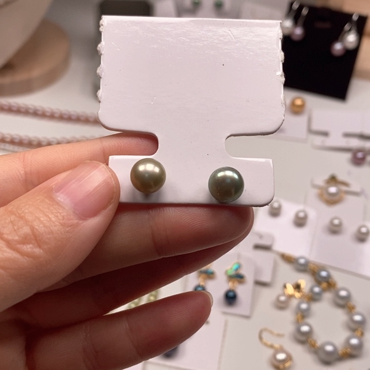 淡水珍珠耳饰未镶嵌