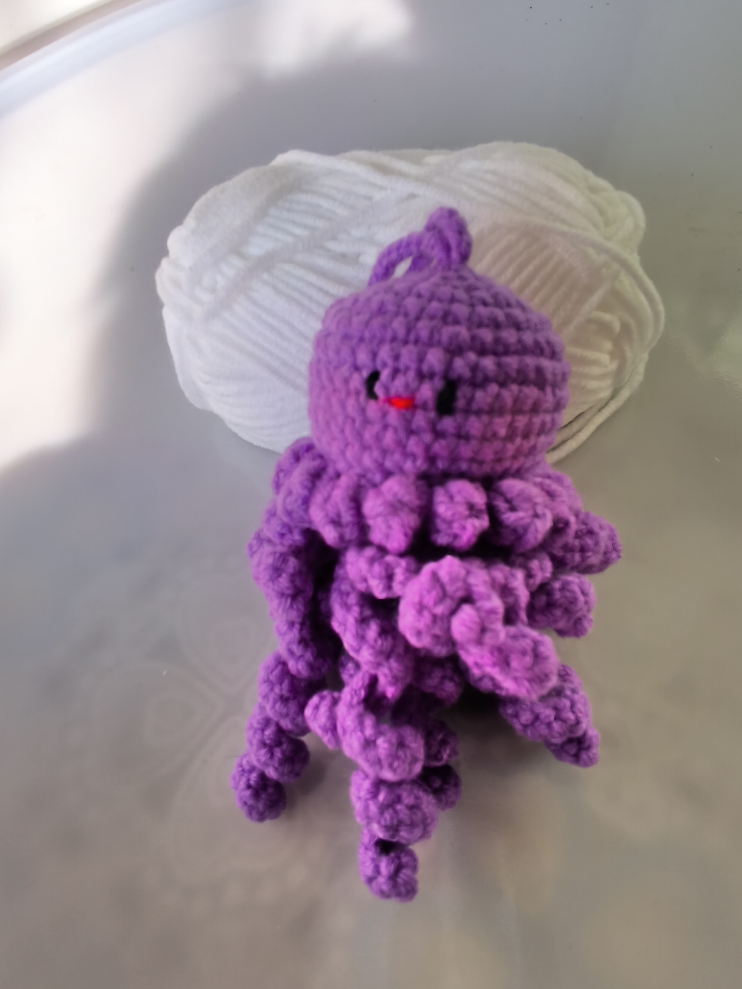 毛线手工水母挂件娃娃