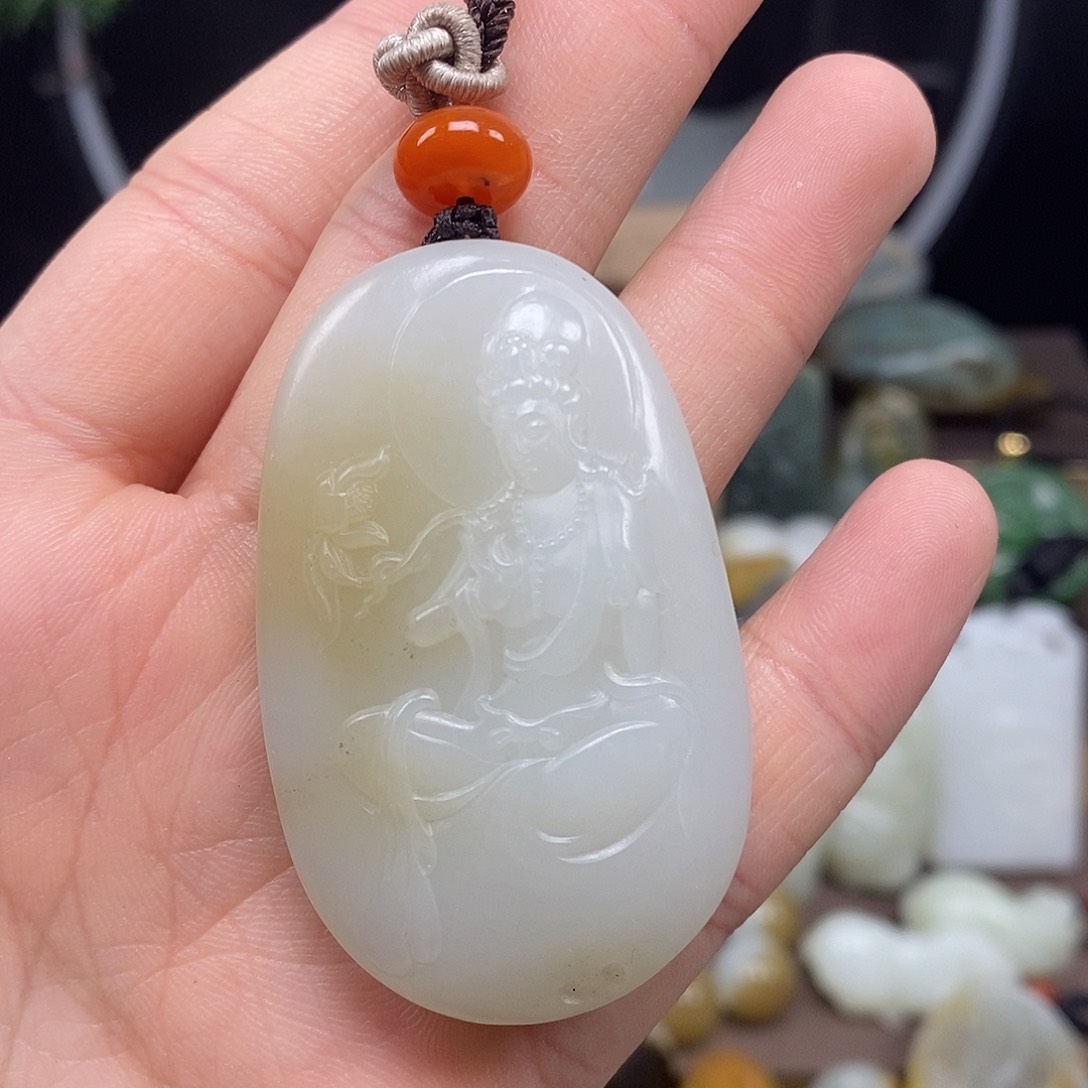 和田玉颈饰未镶嵌7